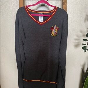 Warner Bros. Harry Potter Gray Sweater with Red and Yellow Trim xl